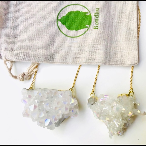 HOST PICK Aura Quartz healing Crystal Necklace - Picture 7 of 7